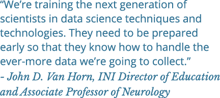 “We’re training the next generation of scientists in data science techniques and technologies. They need to be prepar...