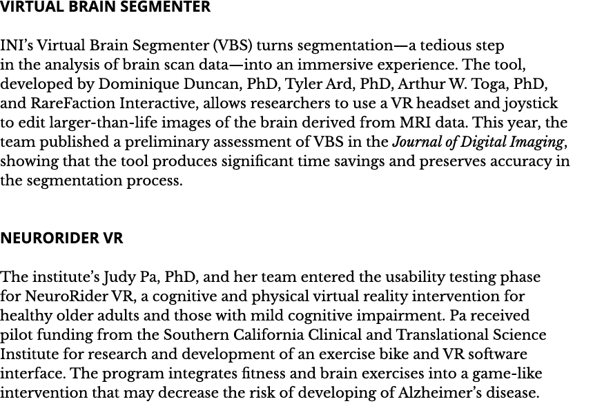 Virtual Brain Segmenter INI s Virtual Brain Segmenter  VBS  turns segmentation—a tedious step in the analysis of brai   