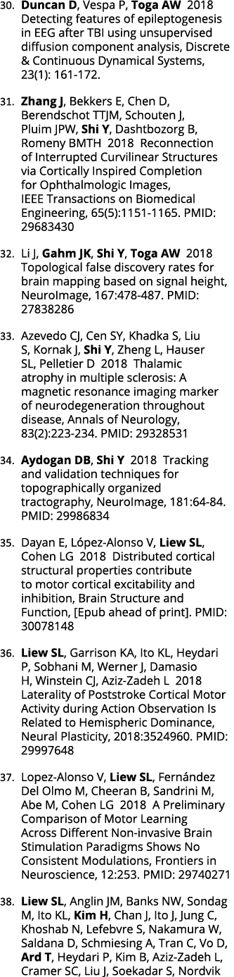 30  Duncan D  Vespa P  Toga AW 2018 Detecting features of epileptogenesis in EEG after TBI using unsupervised diffusi   