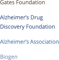 Gates Foundation Alzheimer s Drug Discovery Foundation Alzheimer s Association Biogen