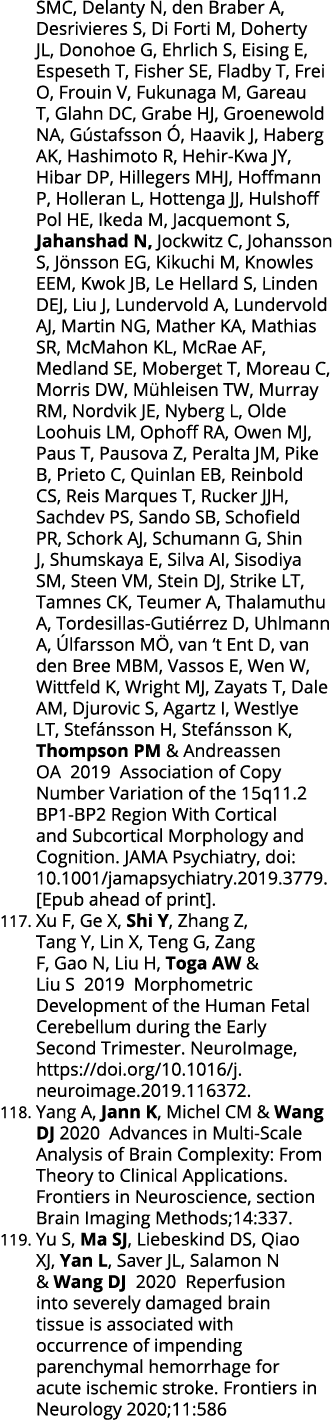 SMC, Delanty N, den Braber A, Desrivieres S, Di Forti M, Doherty JL, Donohoe G, Ehrlich S, Eising E, Espeseth T, Fish   