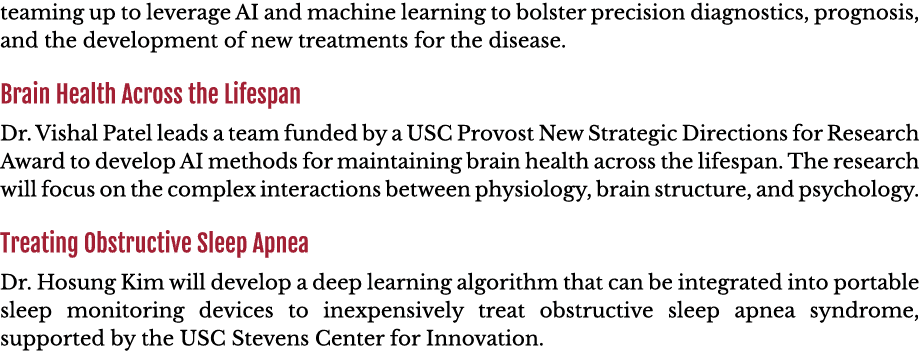 teaming up to leverage AI and machine learning to bolster precision diagnostics, prognosis, and the development of ne   