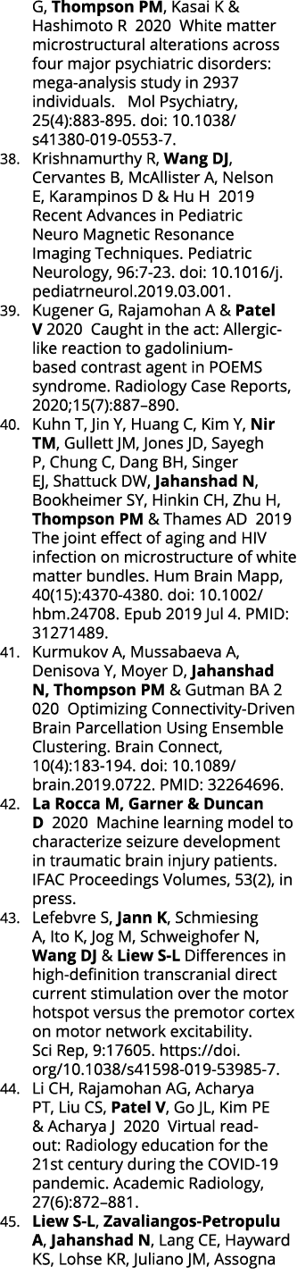 G, Thompson PM, Kasai K & Hashimoto R  2020  White matter microstructural alterations across four major psychiatric d   