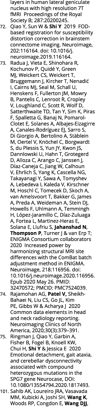 layers in human lateral geniculate nucleus with high resolution 7T fMRI  Proceedings of the Royal Society B; 287:2020   
