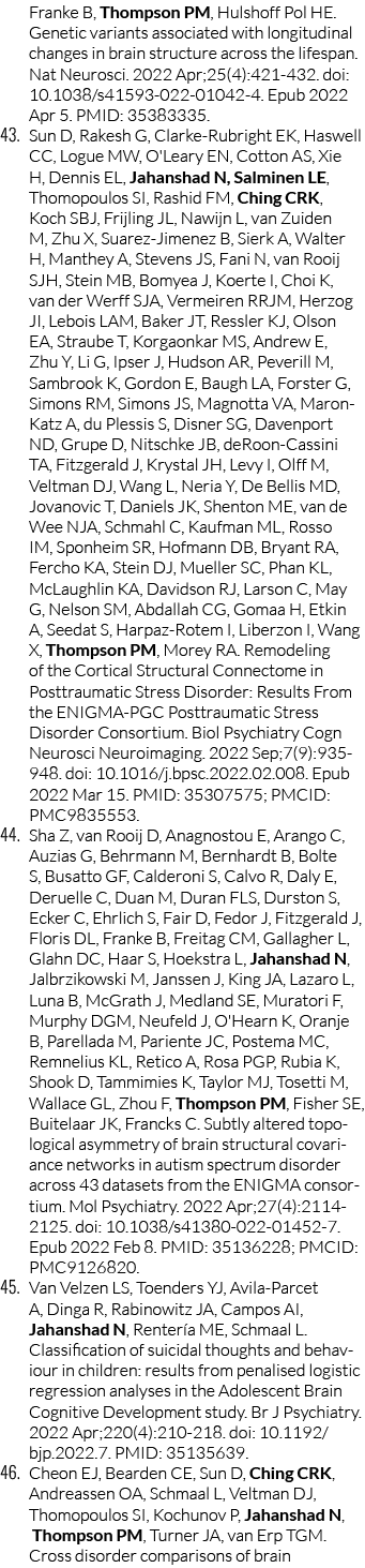 Franke B, Thompson PM, Hulshoff Pol HE. Genetic variants associated with longitudinal changes in brain structure acro...