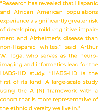 “Research has revealed that Hispanic and African American populations experience a significantly greater risk of deve...