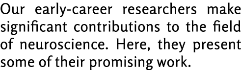 Our early-career researchers make significant contributions to the field of neuroscience. Here, they present some of ...