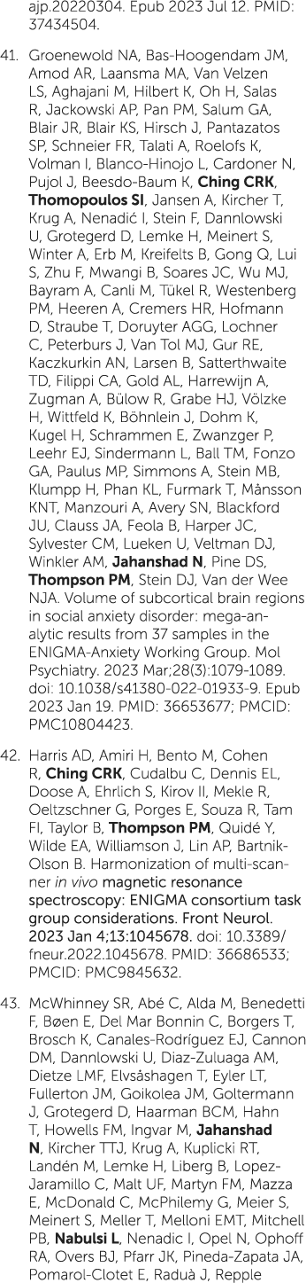 ajp.20220304. Epub 2023 Jul 12. PMID: 37434504. 41. Groenewold NA, Bas-Hoogendam JM, Amod AR, Laansma MA, Van Velzen ...