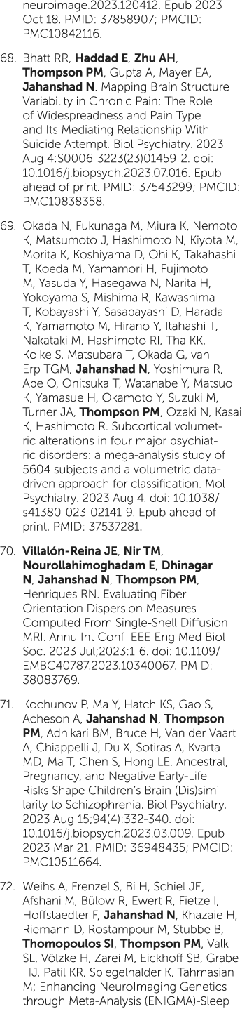 neuroimage.2023.120412. Epub 2023 Oct 18. PMID: 37858907; PMCID: PMC10842116. 68. Bhatt RR, Haddad E, Zhu AH, Thompso...