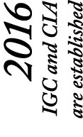 2016 IGC and CIA are established