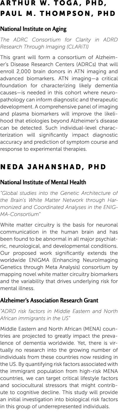 Arthur W. Toga, PhD, Paul M. Thompson, PhD National Institute on Aging The ADRC Consortium for Clarity in ADRD Resear...